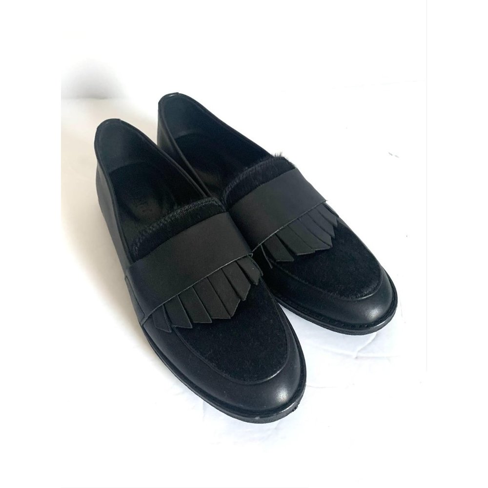 Sperry Top-Sider Black Leather Kiltie Loafers 7.5